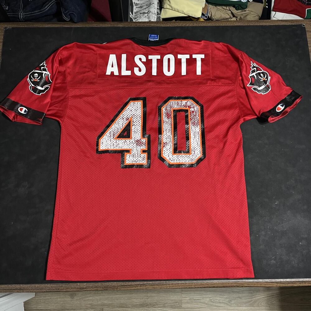 Tampa Bay Buccaneers Champion Jersey Men Big Letters 90s NFL Football Alstott 40